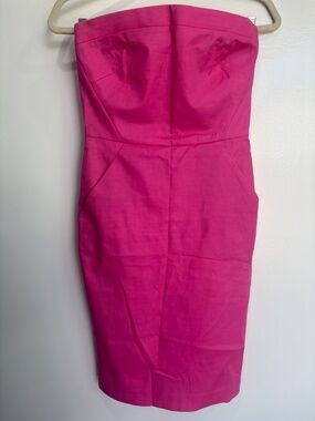 Pink strapless dress
